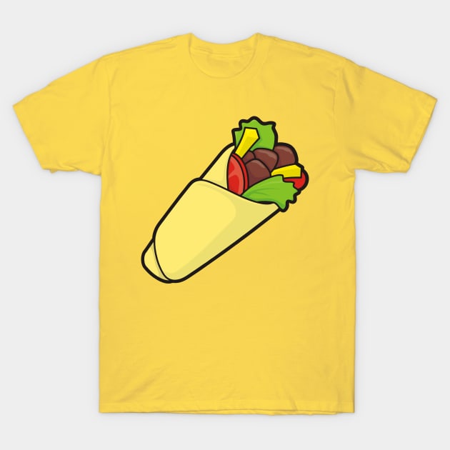 Tortilla Wrap Icon T-Shirt by sifis